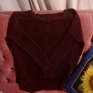 American Eagle Outfitters Burgundy knitted sweater  XS
